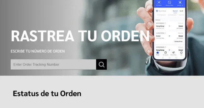 Rastrear envío en la web de iMile