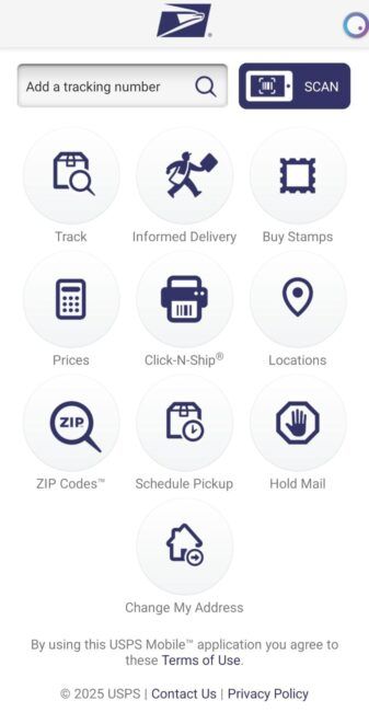 Rastreo móvil USPS