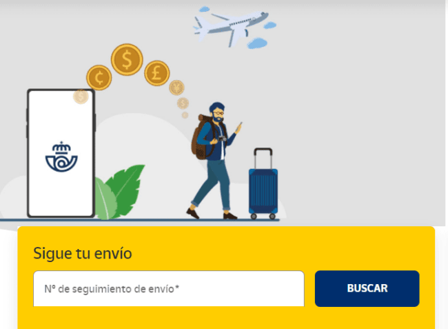 Rastreo de envío Correos de España