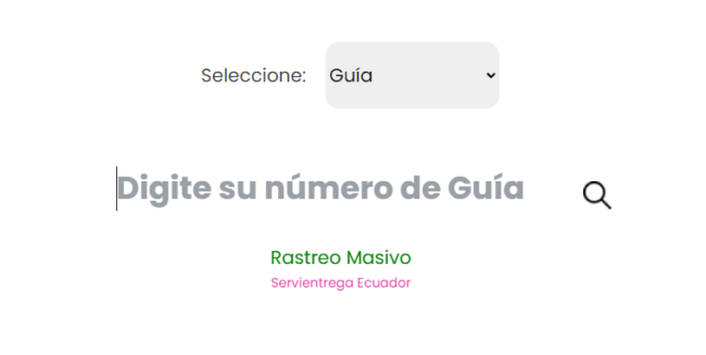 Seguimiento de envíos Servientrega Ecuador